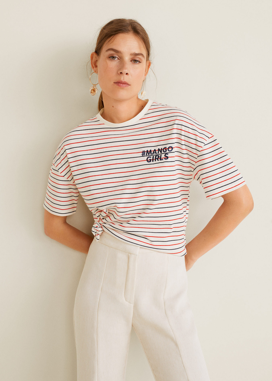 Женский Mango Футболка STRIPES (цвет ), артикул 53011087 | Фото 1