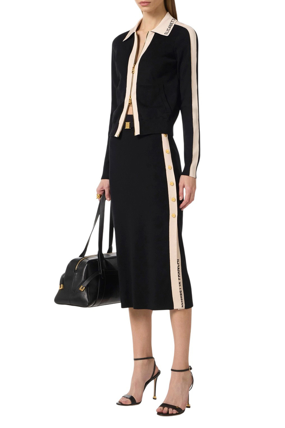 Женский Elisabetta Franchi Кардиган с контрастными вставками (цвет ), артикул MK66S61E2 | Фото 2