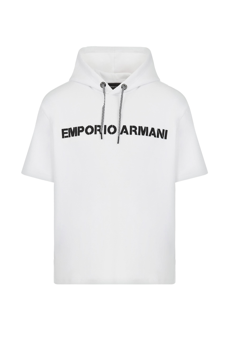 Emporio Armani Свитшот с короткими рукавами и капюшоном на кулиске (цвет ), артикул 6K1M63-1JHSZ | Фото 1
