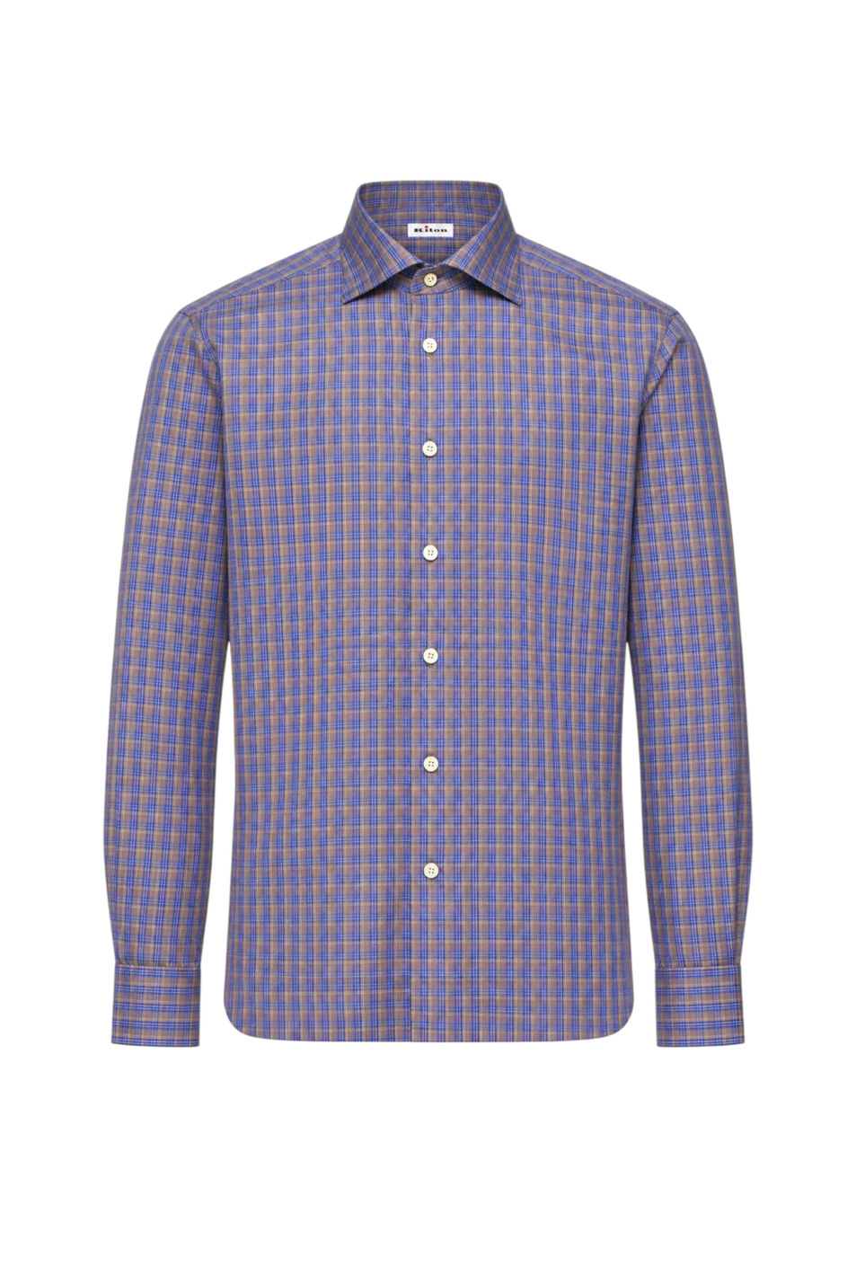 Мужской Kiton Рубашка из хлопка в клетку (цвет ), артикул UCCH0986459000 | Фото 1