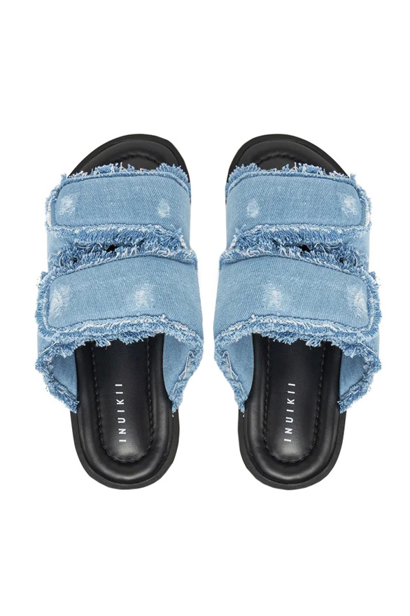 Женский Inuikii Шлепанцы CLASSIC JEANS VELCRO (цвет ), артикул 70104-143 | Фото 4