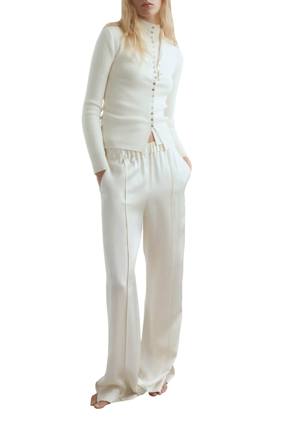 Женский Mango Кардиган TWENTIES в рубчик (цвет ), артикул 17055804 | Фото 2