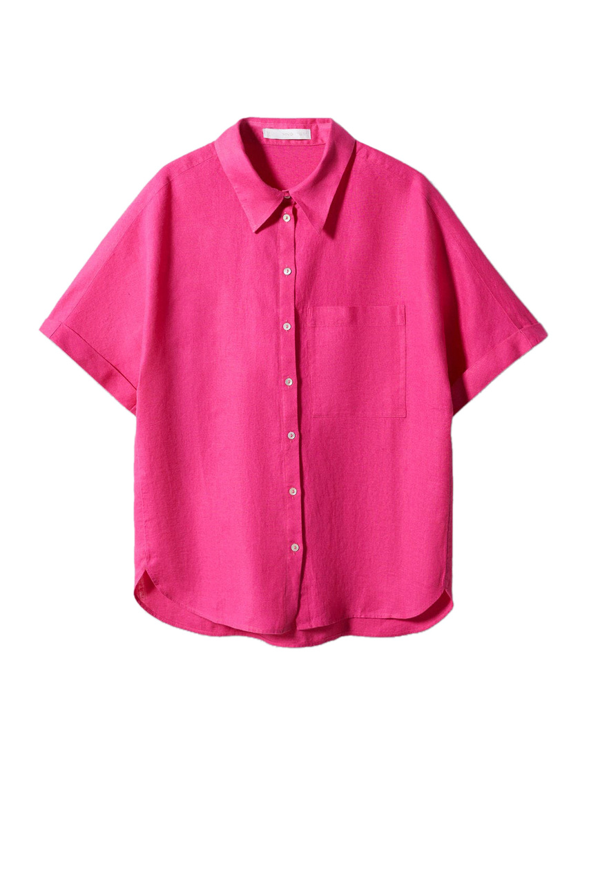 Рубашка PAI из чистого льна|Основной цвет:Фуксия|Артикул:57000003 | Фото 1