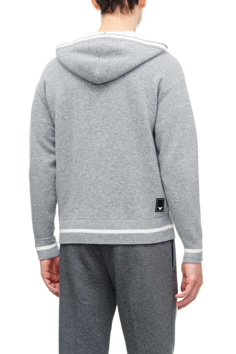 Мужской Emporio Armani Кардиган из смесовой шерсти с капюшоном (цвет ), артикул 6L1MXD-1MJRZ | Фото 4