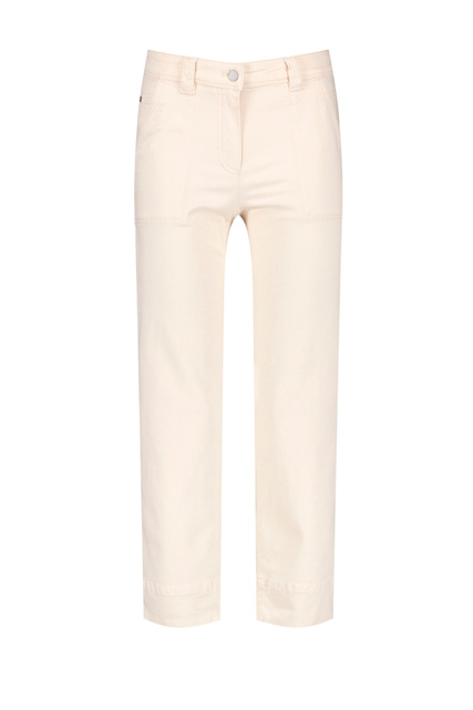 Укороченные джинсы|Основной цвет:Кремовый|Артикул:622041-66830-Straight Fit | Фото 1