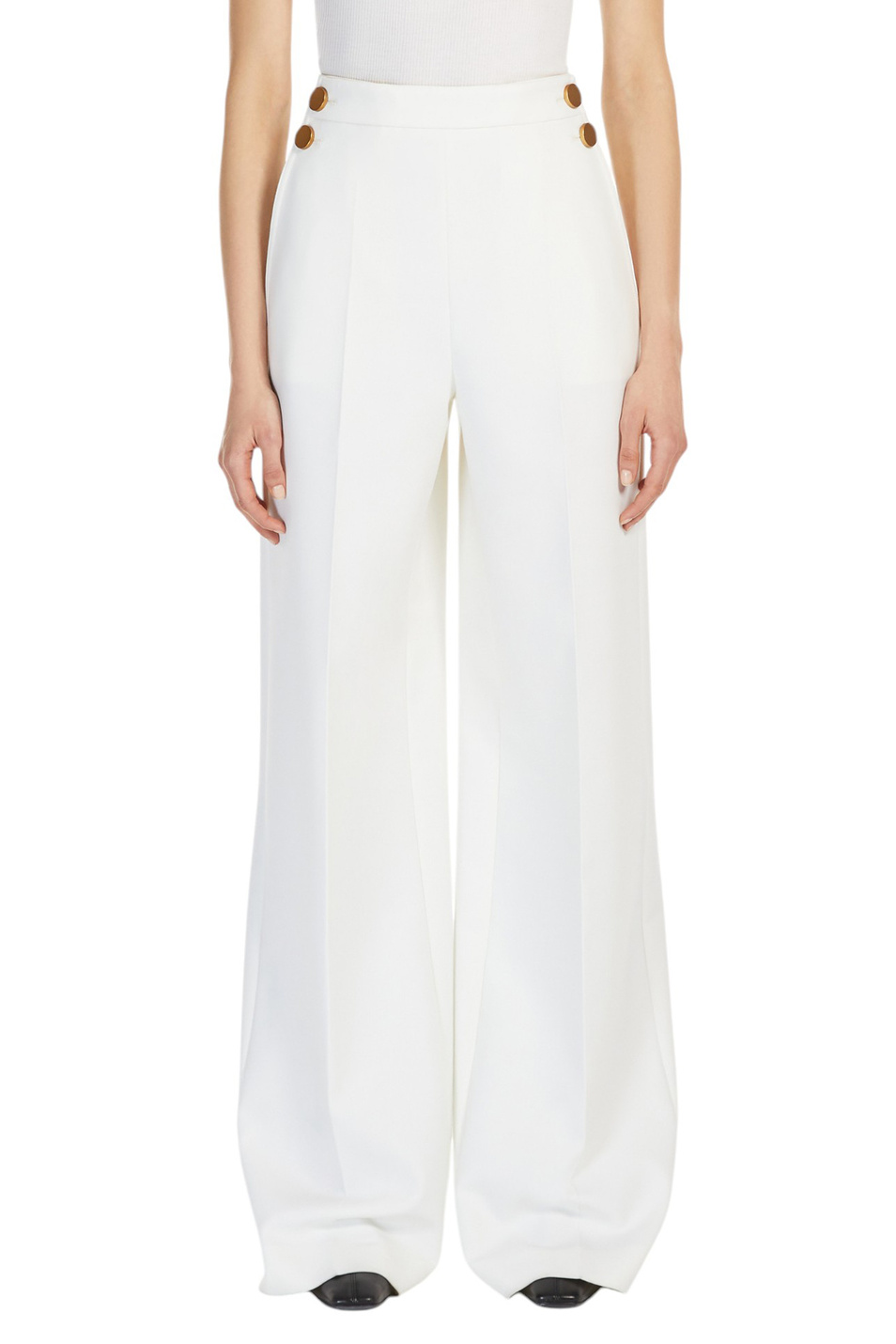 Женский Max Mara Брюки POLONIA из эластичной шерсти (цвет ), артикул 2511131031 | Фото 3
