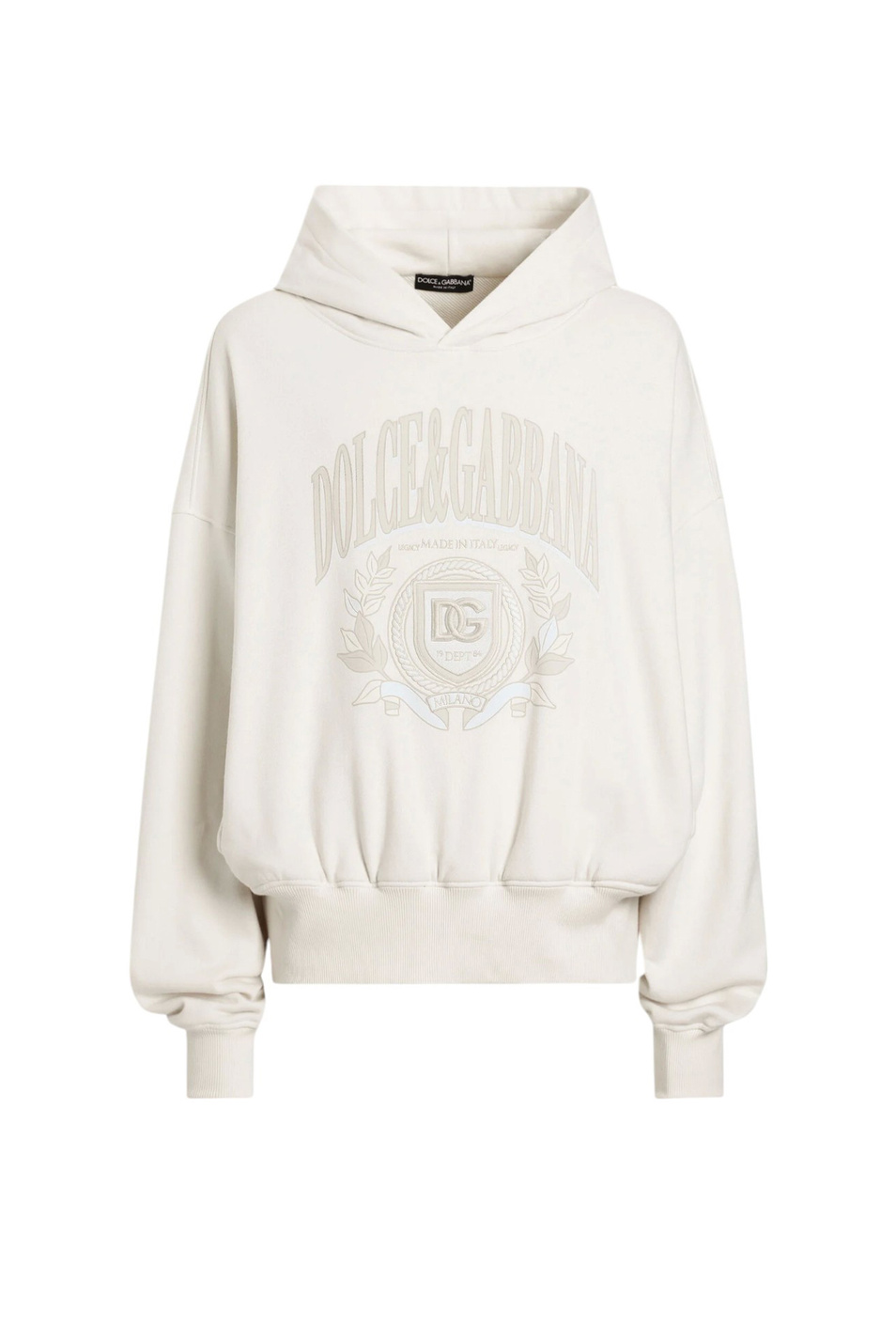 Мужской Dolce & Gabbana Худи из хлопка (цвет кремовый), артикул G9BJGZ-G7O2J | Фото 1