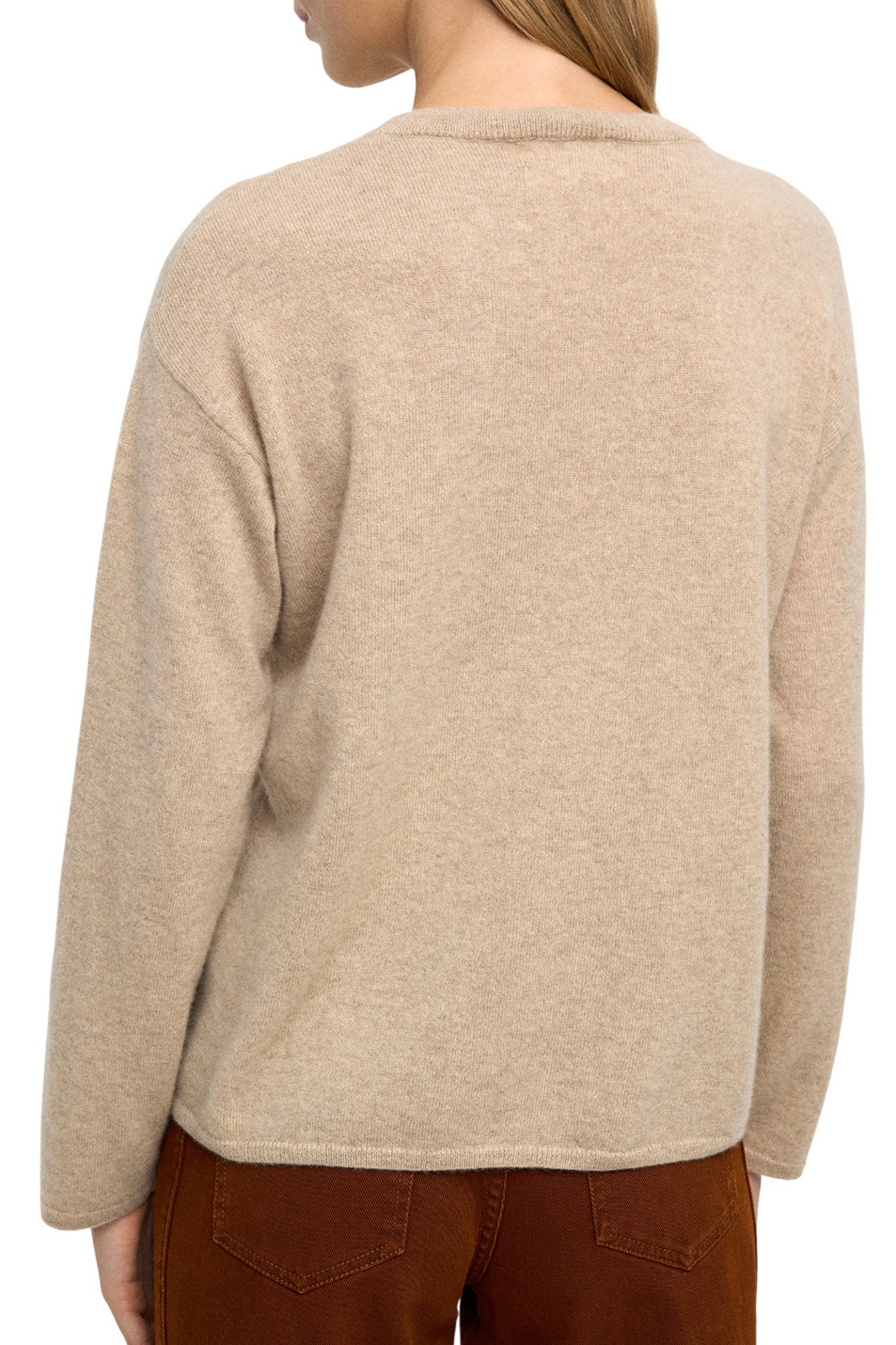 Джемпер из кашемира|Основной цвет:Бежевый Женский Parfois Джемпер из кашемира (цвет ), артикул 239686 | Фото 4