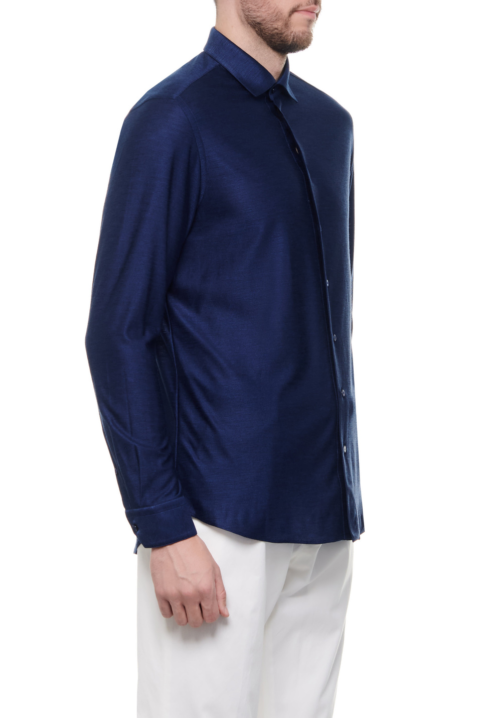 Мужской ZILLI Рубашка из натурального шелка (цвет ), артикул CLAF01M0600FHGROU | Фото 3