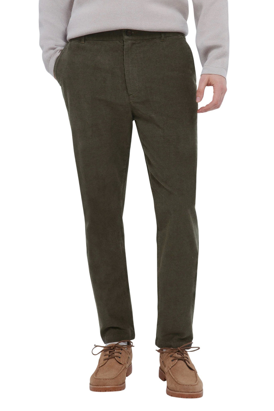 Брюки из эластичного хлопка|Основной цвет:Хаки Мужской Springfield Брюки из эластичного хлопка (цвет ), артикул 1552740 | Фото 3