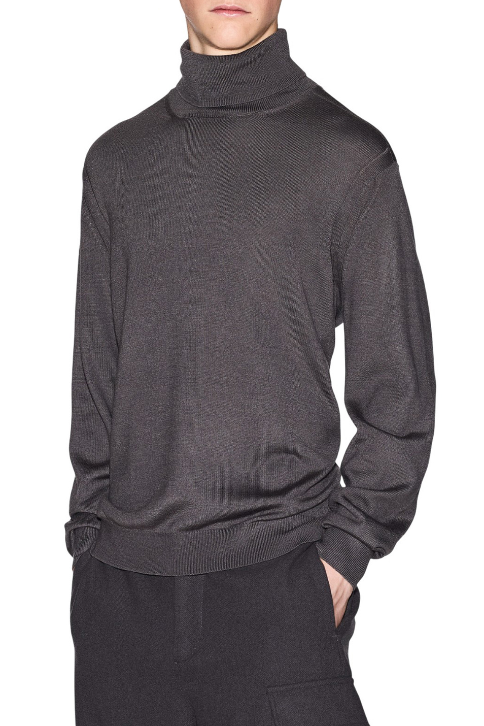 Мужской Armani Exchange Водолазка из смесовой шерсти (цвет ), артикул XM000900-AF11982 | Фото 3