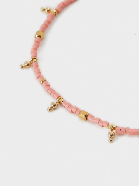 Parfois Регулируемый браслет с бусинами (Розовый цвет), артикул 176431 | Фото 2