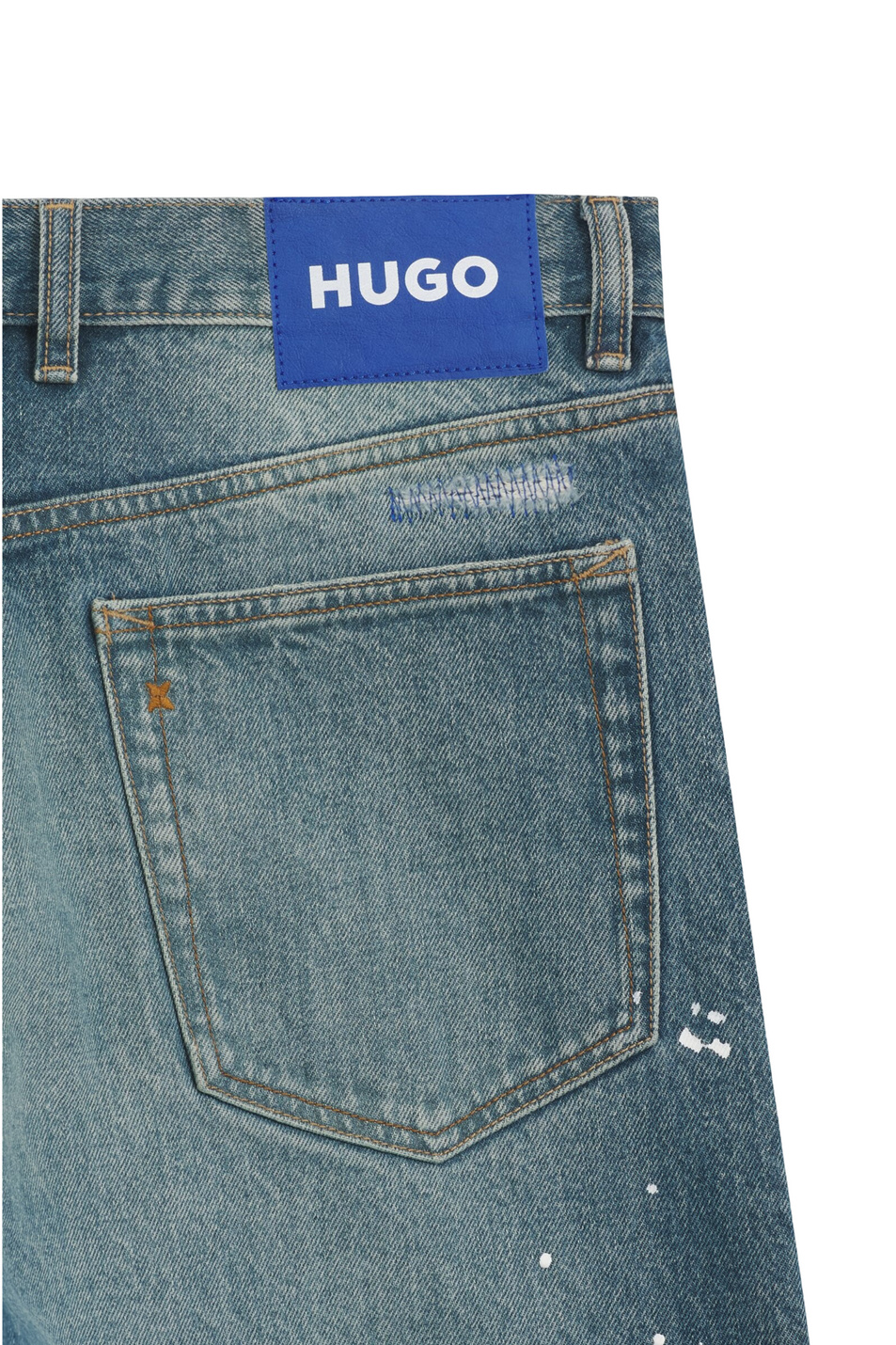 Мужской HUGO Джинсы Mason с эффектом потертости (цвет ), артикул 50563322 | Фото 6