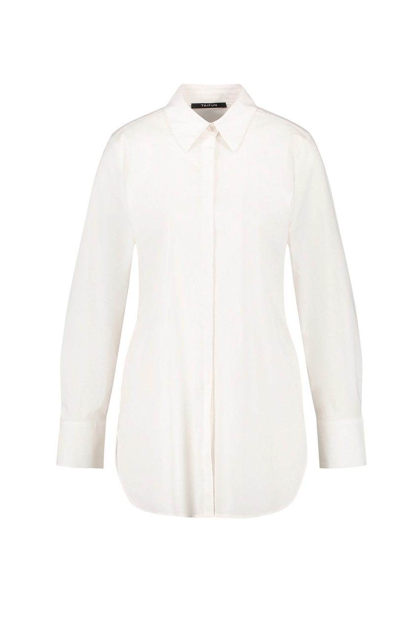 Блузка из смесового хлопка|Основной цвет:Белый|Артикул:560303-11005 | Фото 1