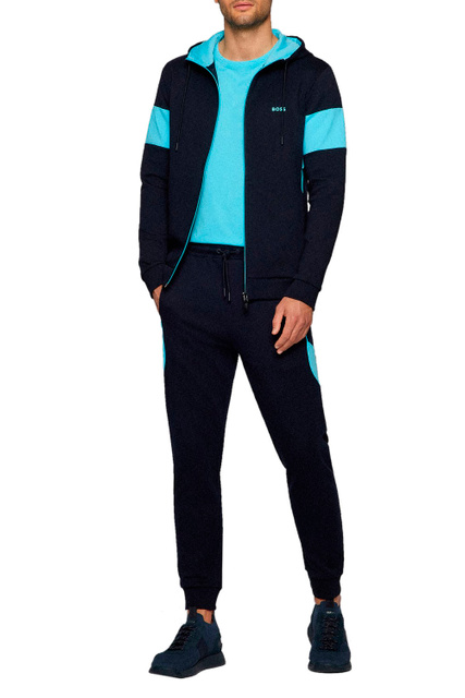 Спортивный костюм с контрастными вставками|Основной цвет:Синий|Артикул:50469517 | Фото 2