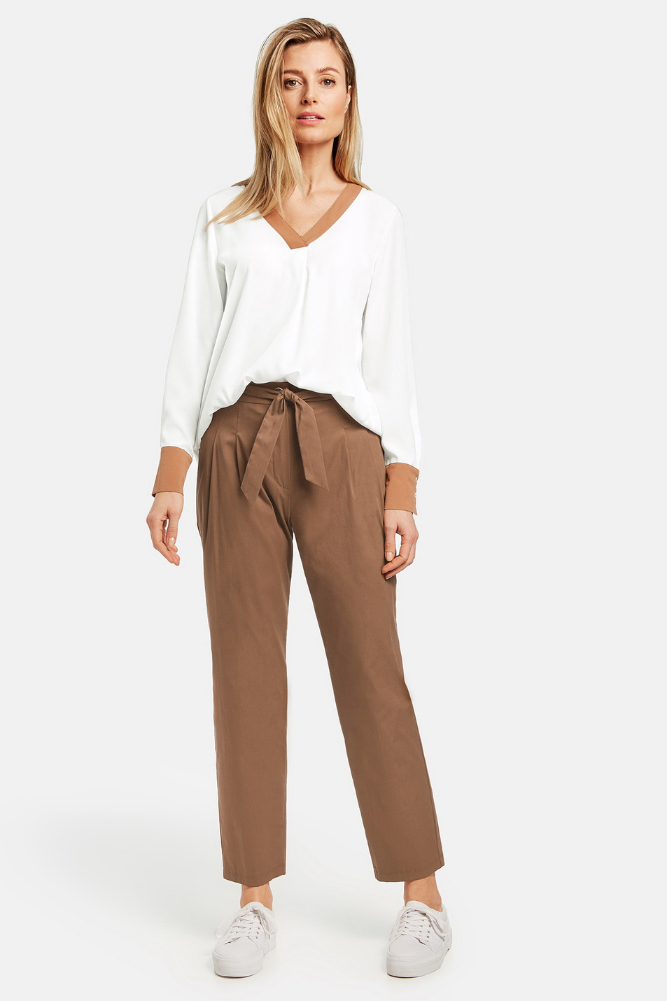 Женский Gerry Weber Брюки из смесового хлопка (цвет ), артикул 320008-38216 | Фото 4