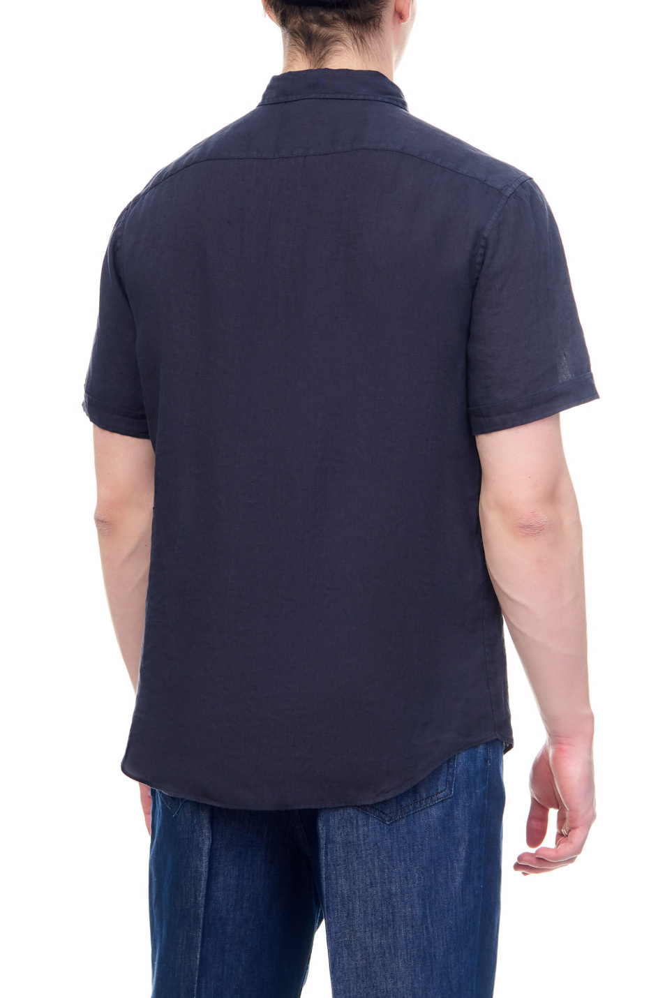 Мужской Emporio Armani Рубашка из чистого льна (цвет ), артикул D41SMM-D10F1 | Фото 4