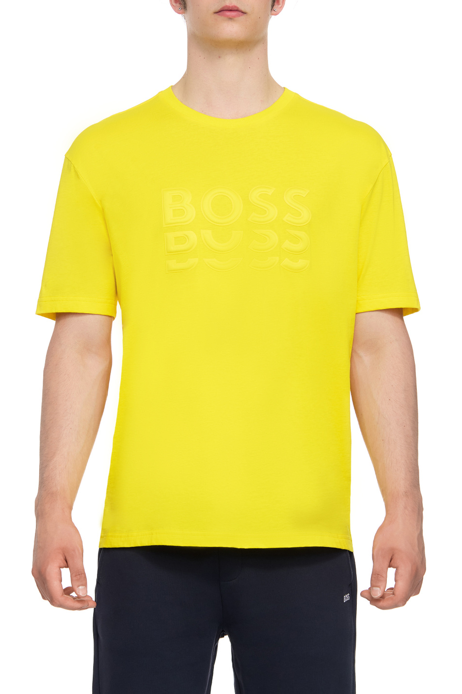 Мужской BOSS Футболка из натурального хлопка с логотипом (цвет ), артикул 50495876 | Фото 1
