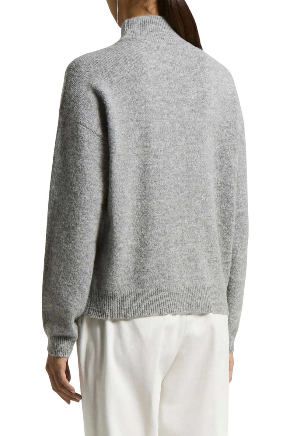 Джемпер с пайетками|Основной цвет:Серый Женский Peserico Джемпер с пайетками (цвет ), артикул S99391F07-9283H | Фото 5