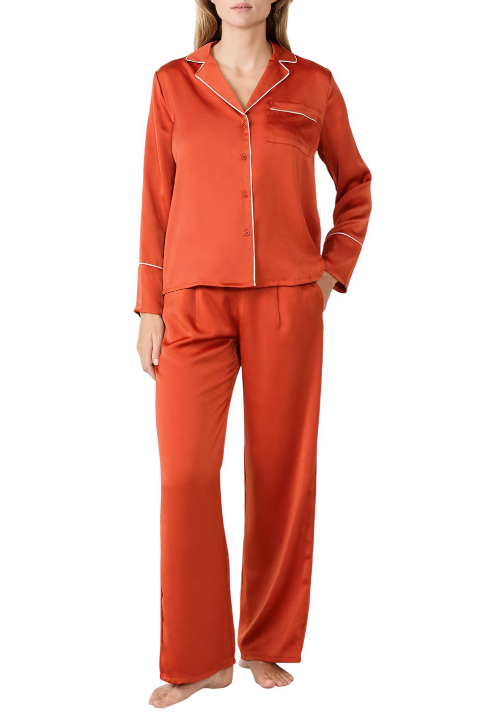 Женский Etam Брюки ERIKE из атласа (цвет ), артикул 6555704 | Фото 2