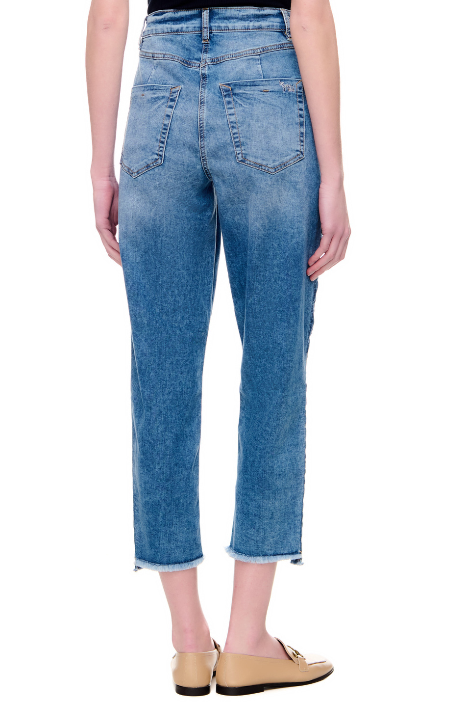Женский Gerry Weber Джинсы с необработанным краем (цвет ), артикул 822045-66833-Barrel Leg | Фото 6