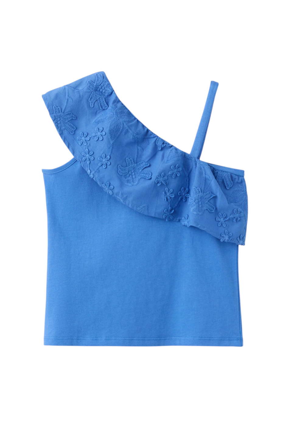 Девочкам Mango Kids Топ VOLANTI с вышивкой (цвет ), артикул 27006752 | Фото 1