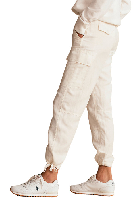 Polo Ralph Lauren Брюки-карго из смесового шелка и льна ( цвет), артикул 211833039001 | Фото 4