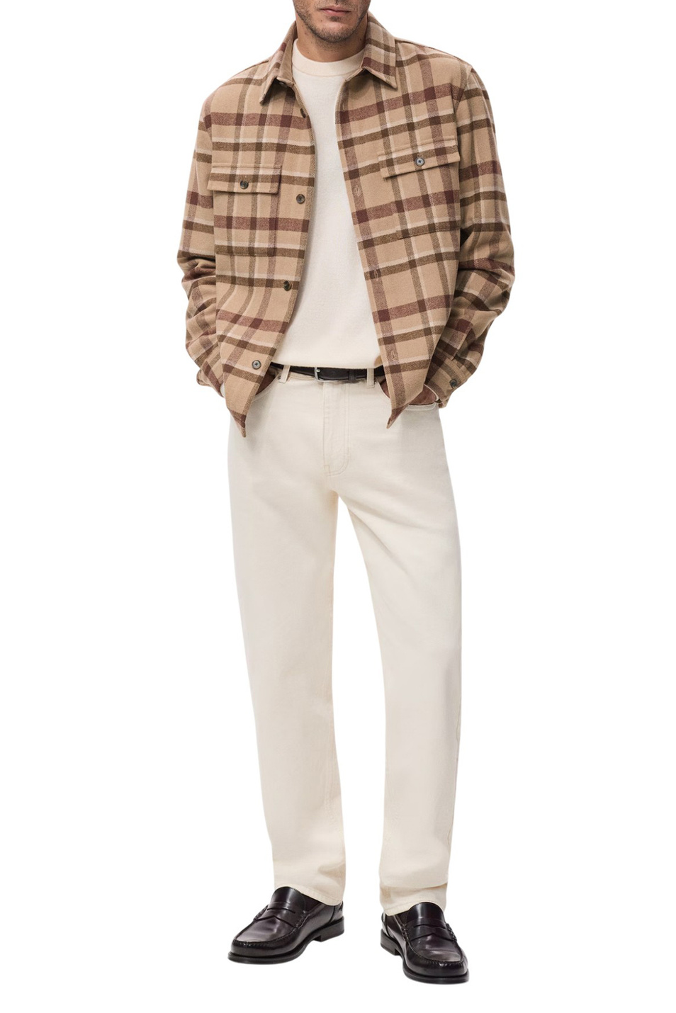 Мужской Mango Man Рубашка DRUM в клетку (цвет ), артикул 27071225 | Фото 2