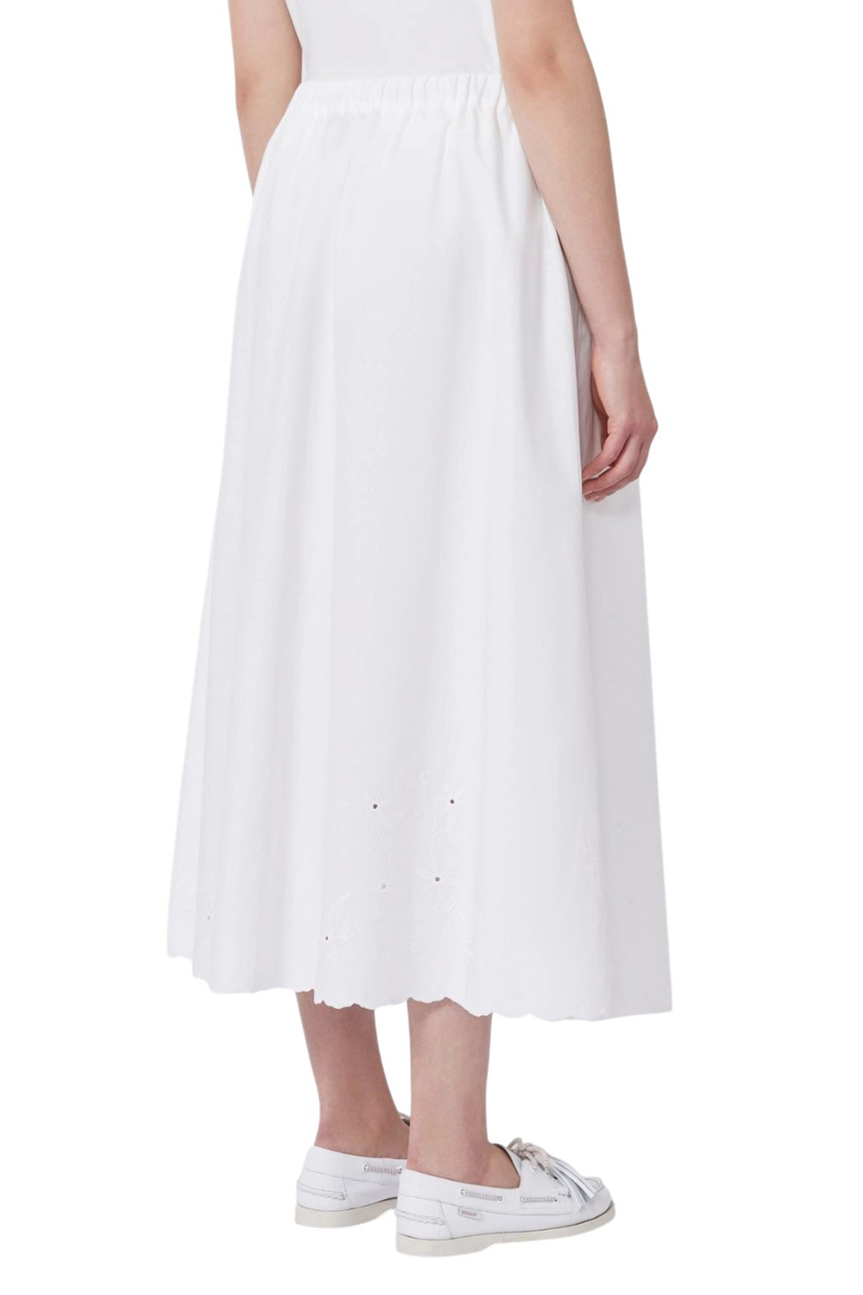 Юбка PIO из хлопка и льна|Основной цвет:Белый Женский Weekend Max Mara Юбка PIO из хлопка и льна (цвет ), артикул 2615101021 | Фото 4