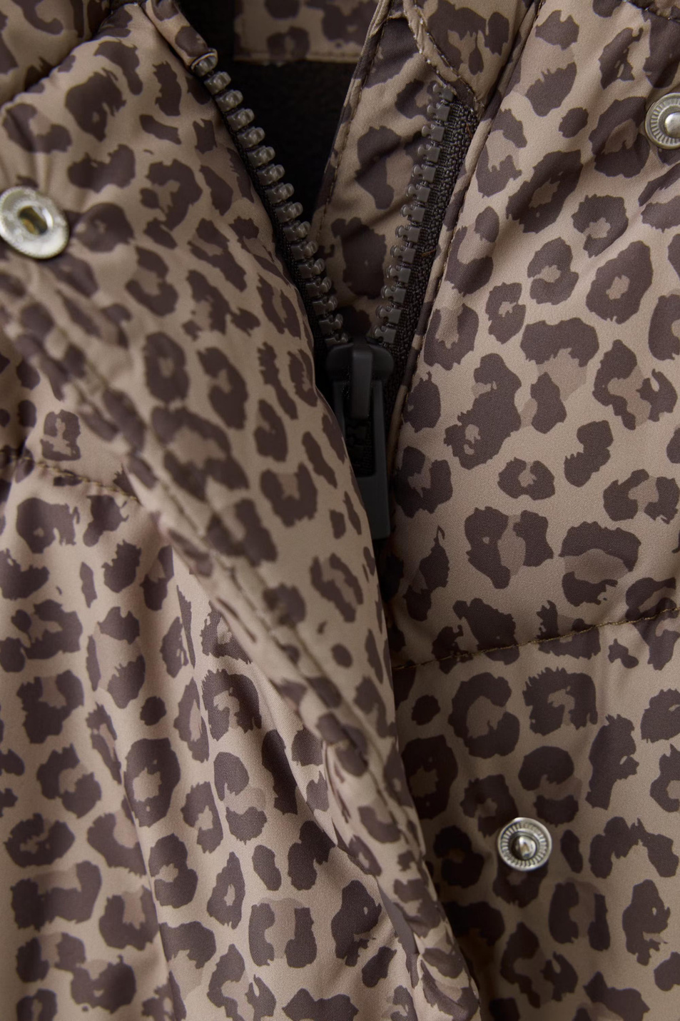 Куртка TINAP с леопардовым принтом|Основной цвет:Коричневый Девочкам Mango Kids Куртка TINAP с леопардовым принтом (цвет ), артикул 37016724 | Фото 3