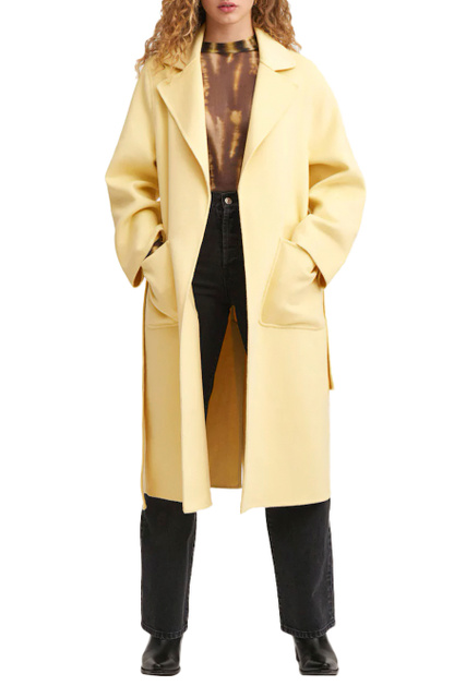 Пальто BATIN с поясом|Основной цвет:Желтый|Артикул:27072518 | Фото 2