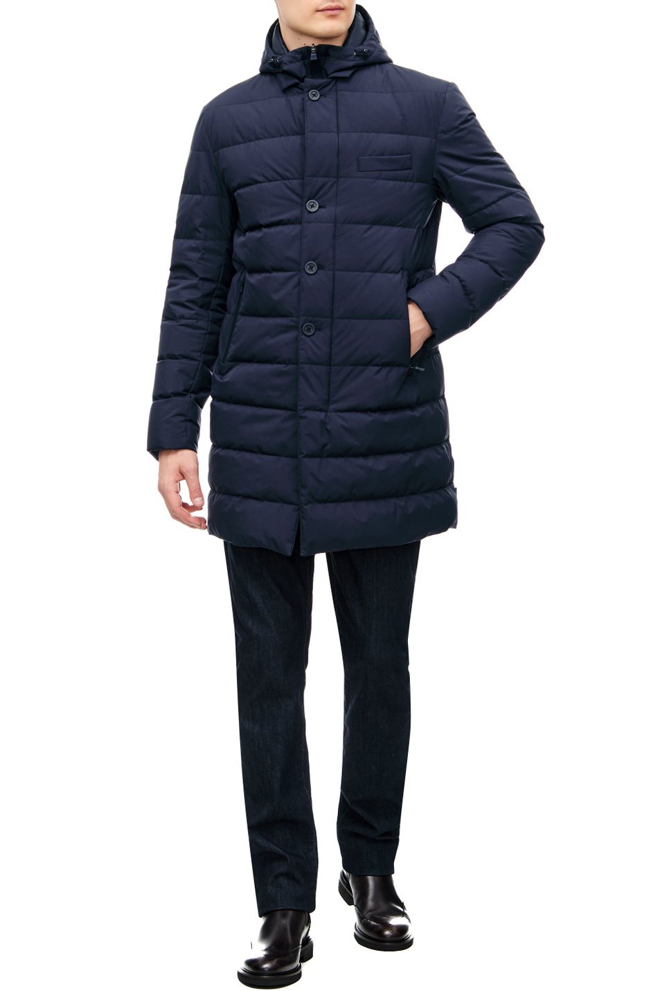 Мужской Herno Куртка стеганая на молнии и пуговицах (цвет ), артикул PI141UL11106 | Фото 2