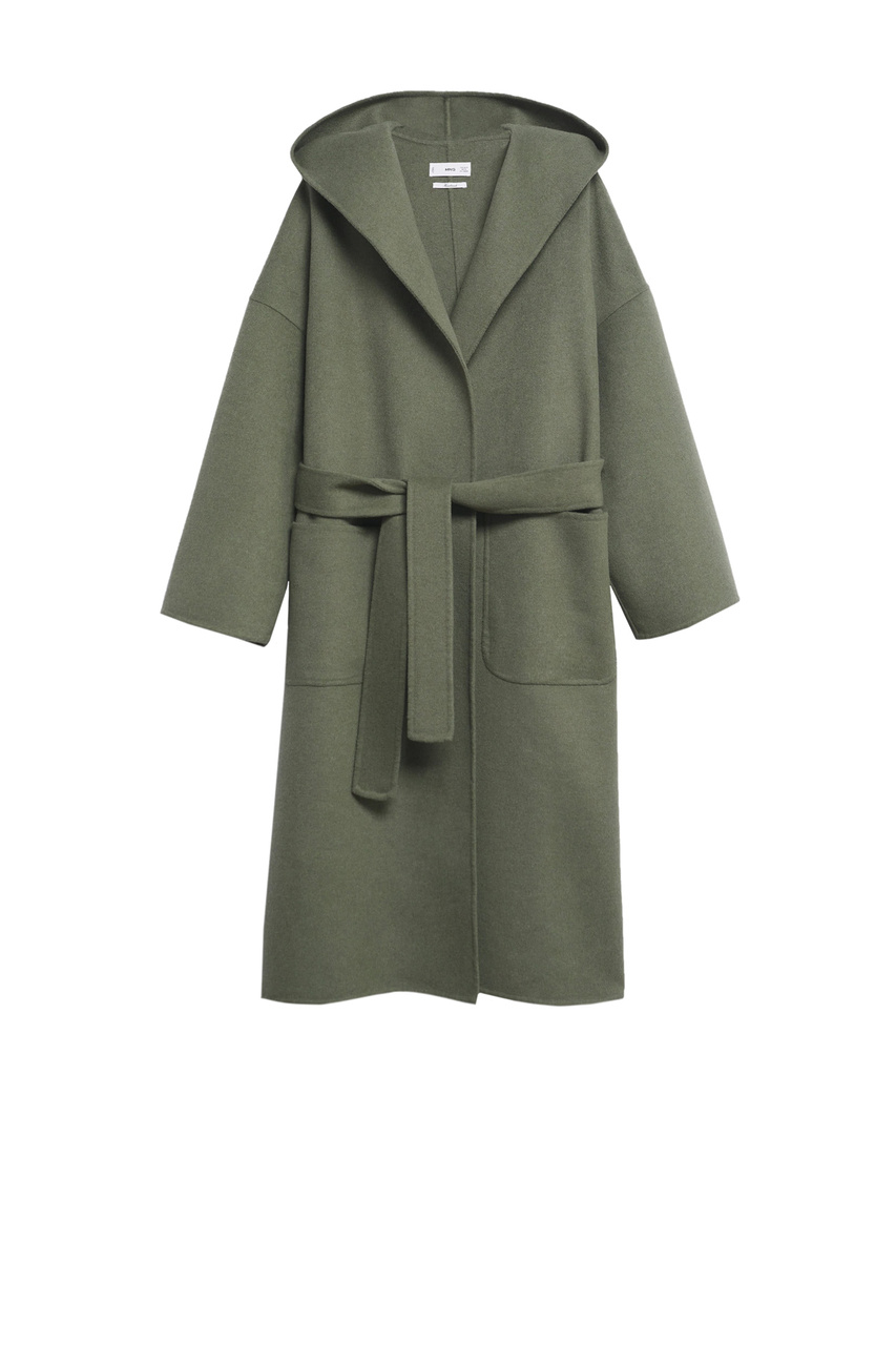 Пальто MULAN с поясом|Основной цвет:Зеленый|Артикул:17005904 | Фото 1
