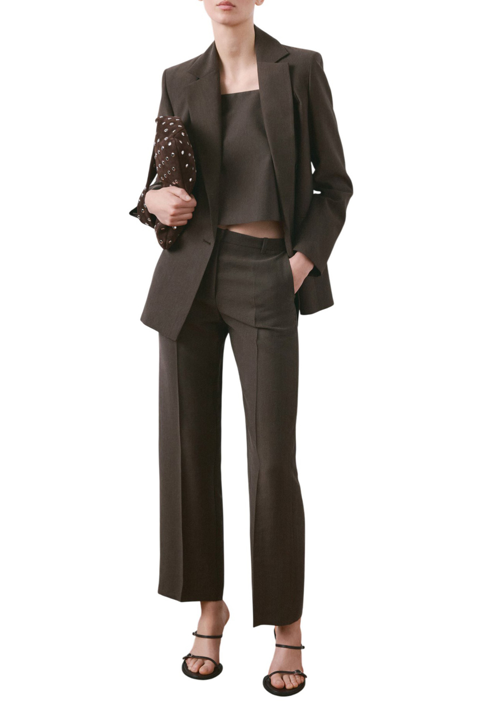 Женский Mango Топ TEMPO однотонный (цвет ), артикул 27095832 | Фото 2