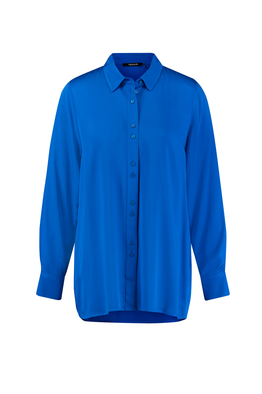 Блузка из вискозы|Основной цвет:Синий|Артикул:460415-11300 | Фото 1