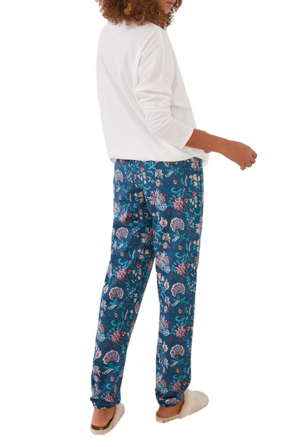 Пижама из натурального хлопка с принтом|Основной цвет:Мультиколор|Артикул:3594654 | Фото 2