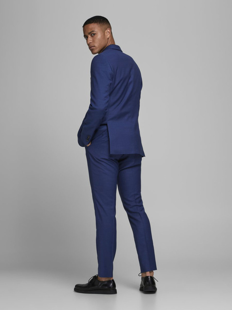 Jack & Jones Зауженные костюмные брюки (Синий цвет), артикул 12141112 | Фото 4