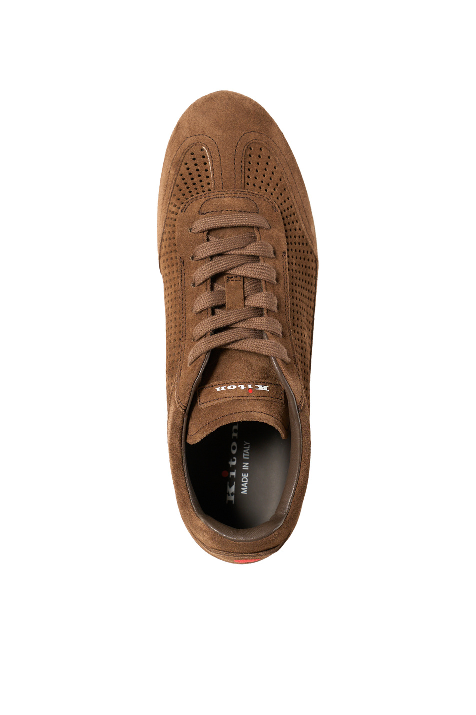 Мужской Kiton Кеды с перфорацией из замши (цвет ), артикул USSA397N0138202005 | Фото 4