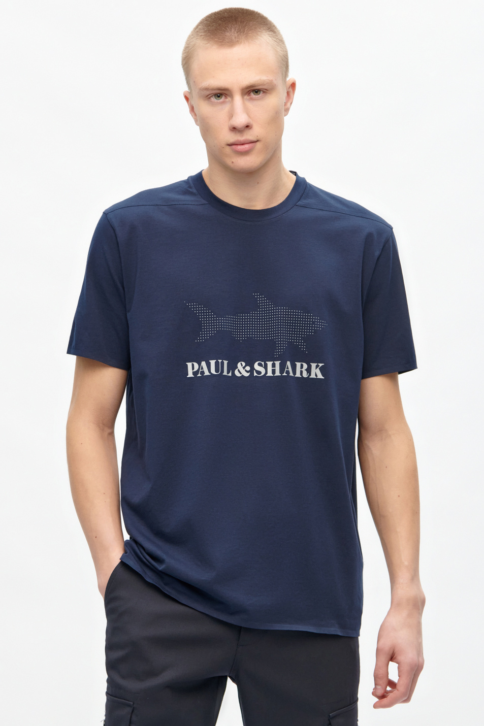 Paul & Shark Футболка с принтом из смесового хлопка (цвет ), артикул 21411019 | Фото 3