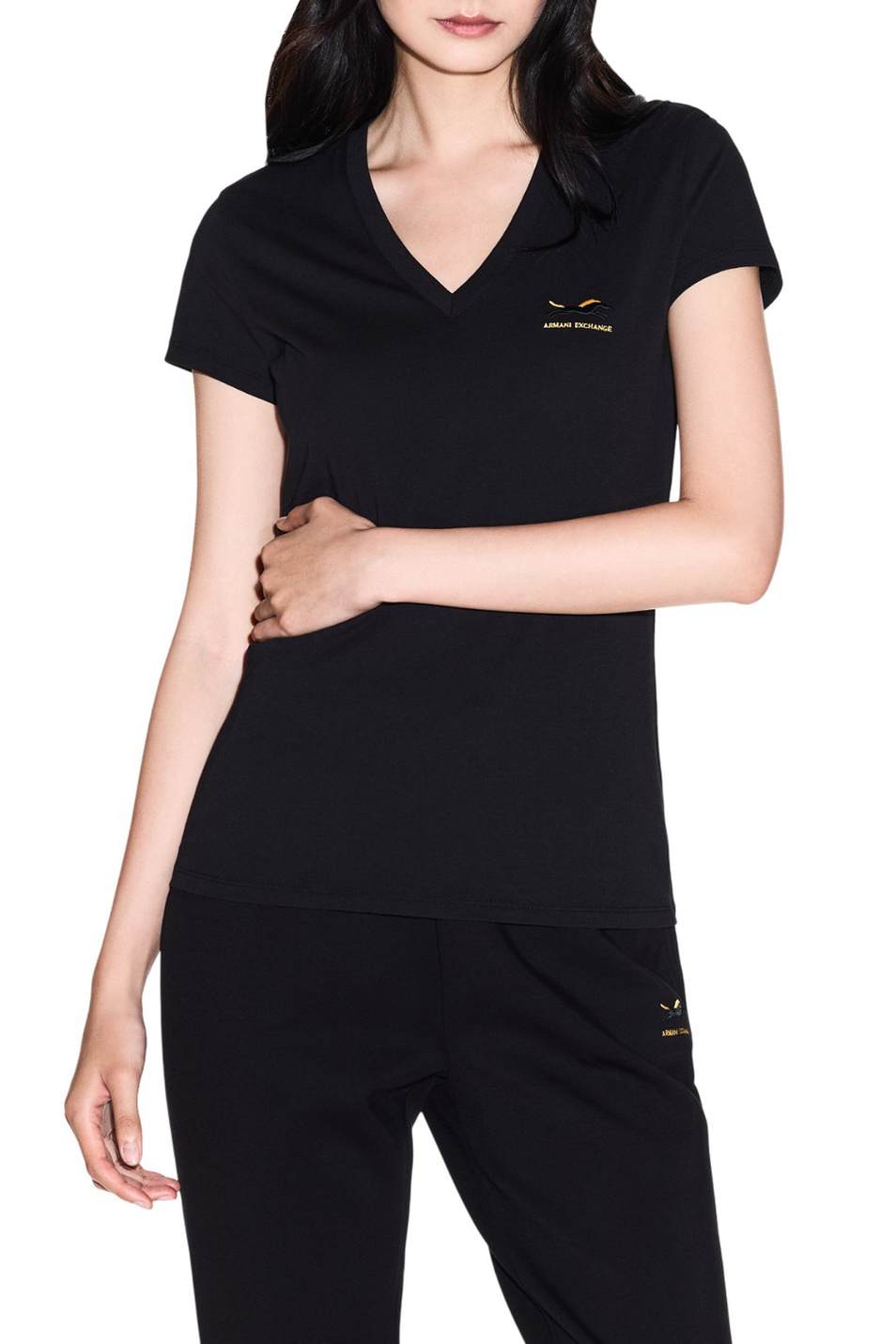 Женский Armani Exchange Футболка из хлопка (цвет ), артикул XW002235-AF10356 | Фото 3