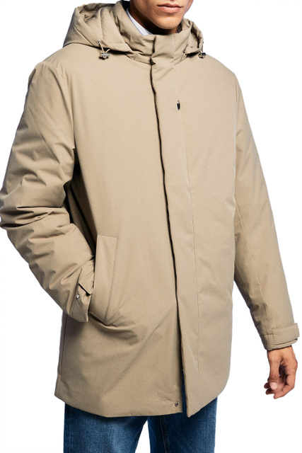 Куртка с отстегивающимся капюшоном|Основной цвет:Бежевый|Артикул:0954283 | Фото 1