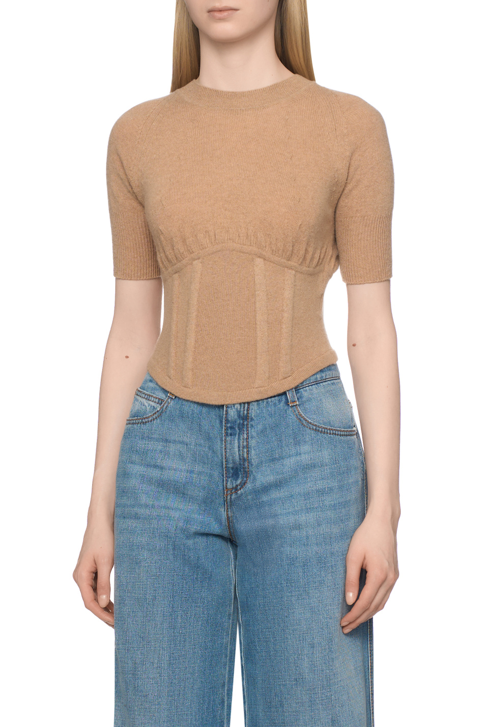 Женский ERMANNO SCERVINO Джемпер из шерсти и кашемира (цвет ), артикул D475L718HGD | Фото 4