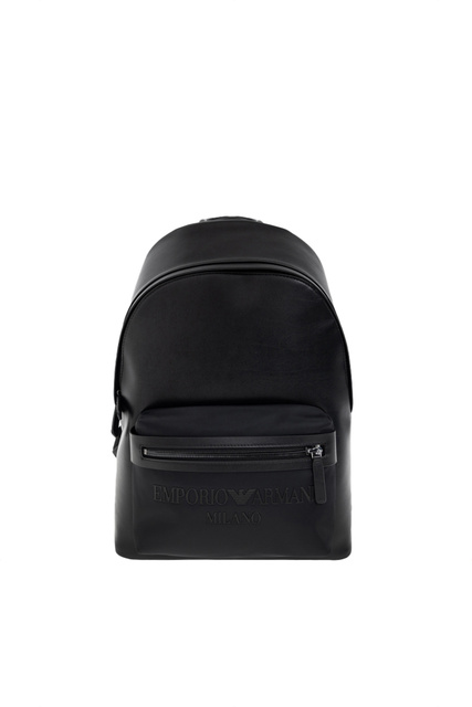 Рюкзак с внешним карманом на молнии|Основной цвет:Черный|Артикул:Y4O362-Y121J | Фото 1