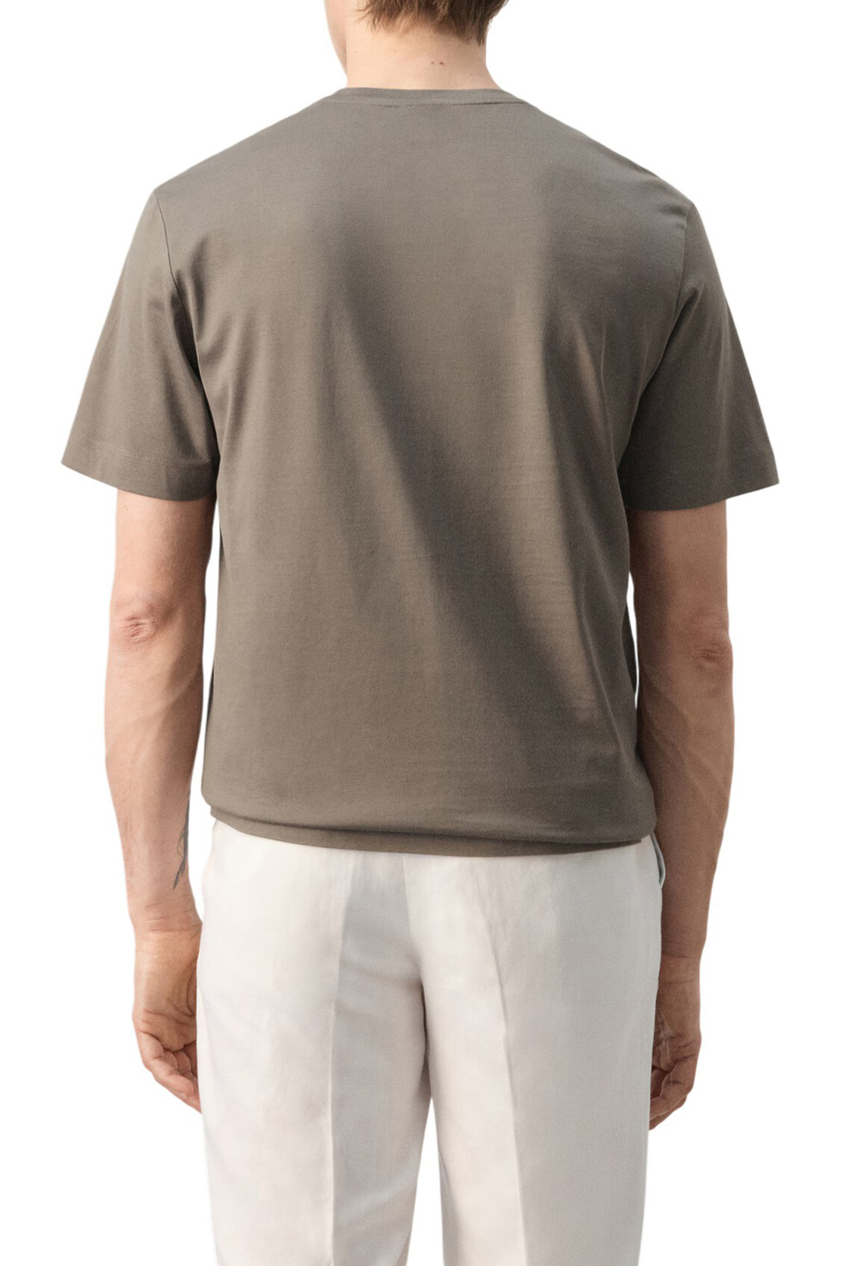 Мужской Mango Man Футболка BELLOW из хлопка (цвет ), артикул 27041264 | Фото 4