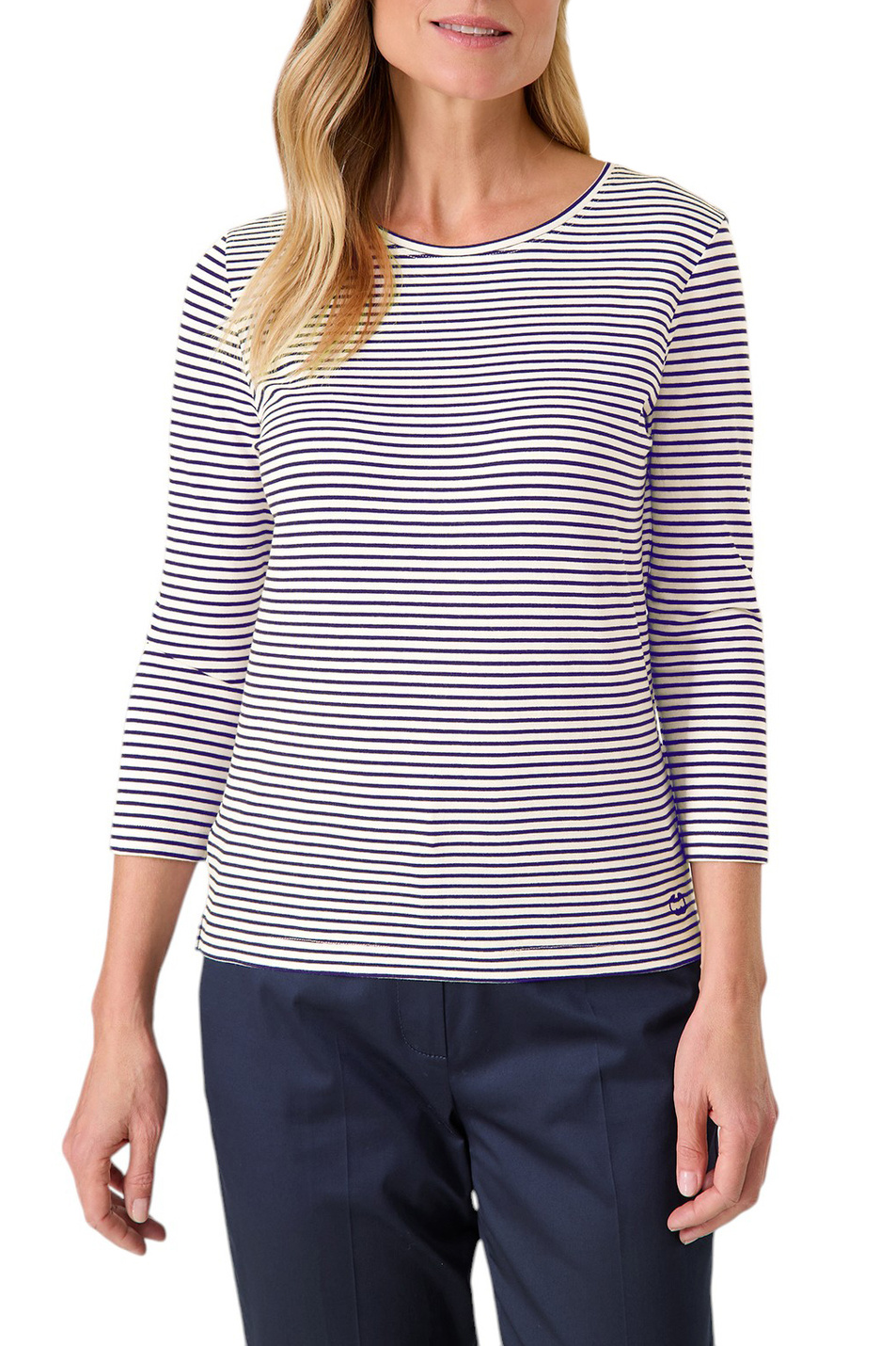 Женский Gerry Weber Лонгслив в полоску (цвет ), артикул 977081-35003 | Фото 3