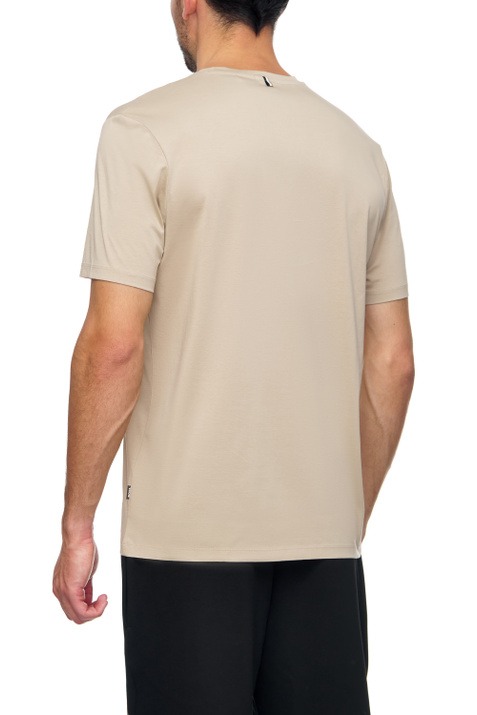 BOSS Однотонная футболка из натурального хлопка ( цвет), артикул 50468395 | Фото 4