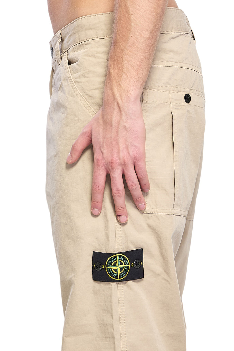 Брюки однотонные|Основной цвет:Бежевый Мужской Stone Island Брюки однотонные (цвет ), артикул L1S153100008-S0298 | Фото 5