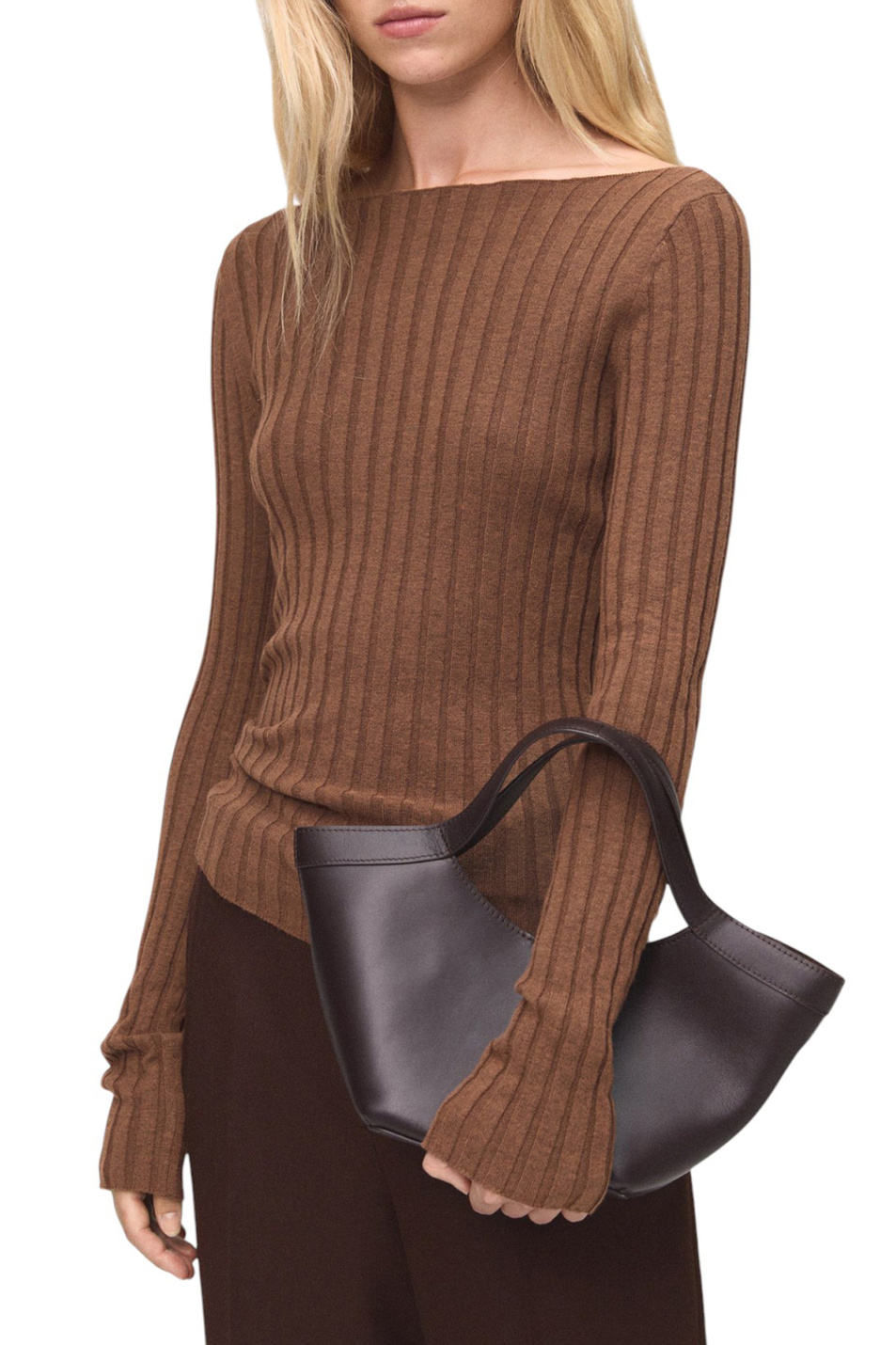 Женский Mango Джемпер FLURRY однотонный (цвет ), артикул 17005815 | Фото 3