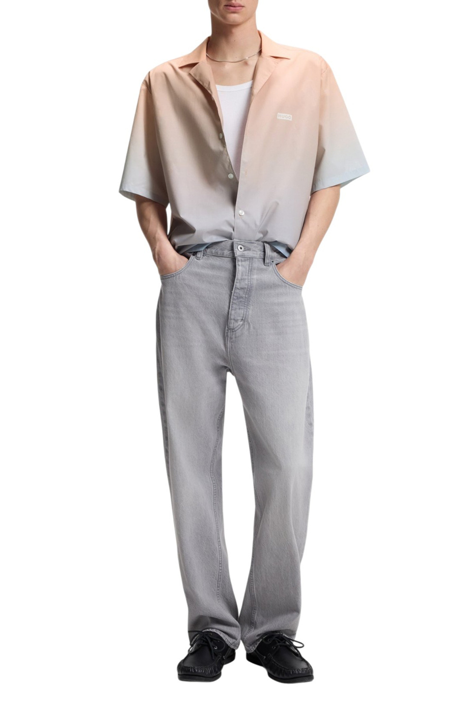 Рубашка Eligino из хлопка|Основной цвет:Разноцветный Мужской HUGO Рубашка Eligino из хлопка (цвет ), артикул 50560710 | Фото 2