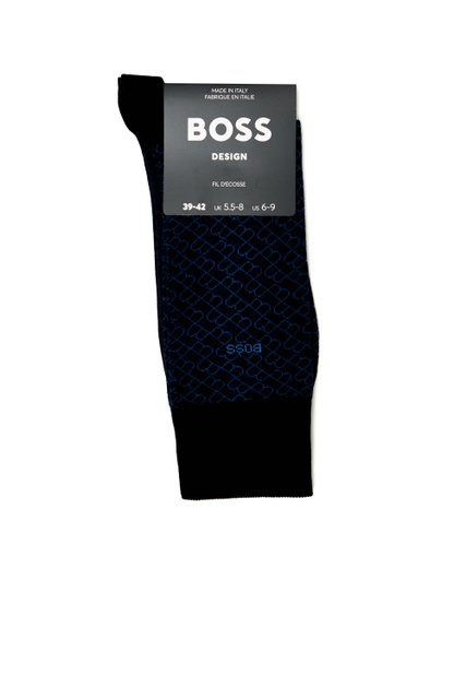 Носки из эластичного хлопка с логотипом|Основной цвет:Синий|Артикул:50473128 | Фото 1